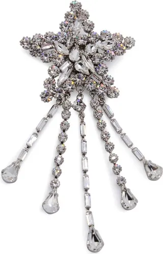 Alessandra Rich Embellished Star Brooch