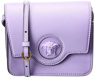Versace La Medusa Leather Shoulder Bag