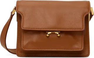 Marni Brown Mini Soft Trunk Bag
