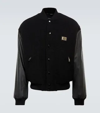 Logo bomber jacket