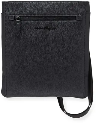 Men's Firenze Flat Leather Crossbody Bag