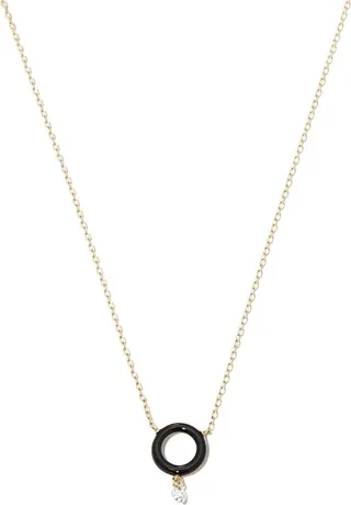 18kt Yellow Gold Diamond Pendant Necklace