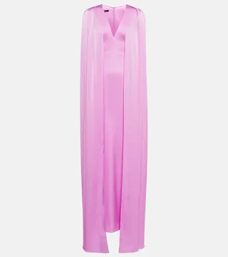 Hudson satin crepe gown
