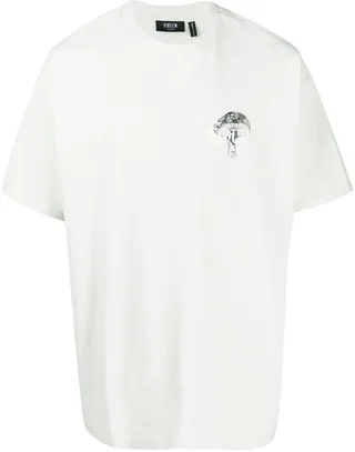 slogan-print short-sleeved T-shirt