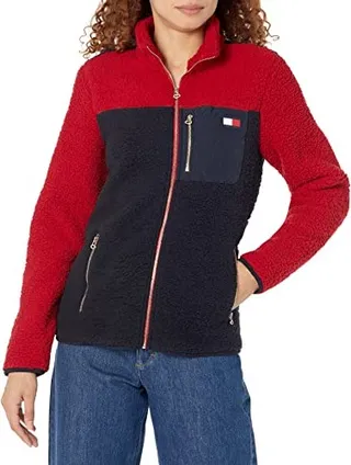 Tommy Hilfiger Women's Clrblk Zipup Sherpa