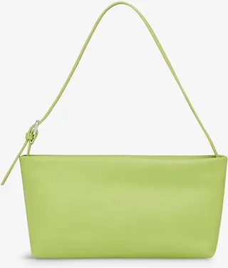 Green Sorbie Buckle-strap Leather Handbag
