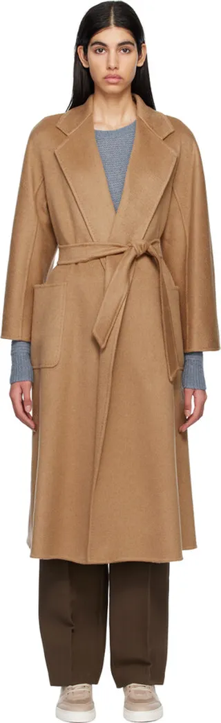 Max Mara Tan Ludmilla Icon Coat