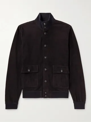 Valstarino Suede Bomber Jacket