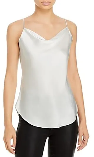 Cinq a Sept Marta Cowl Neck Silk Cami