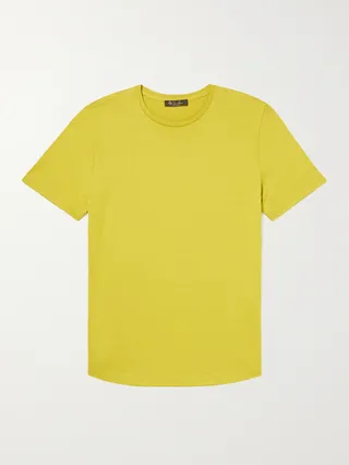 Slim-Fit Silk and Cotton-Blend Jersey T-Shirt