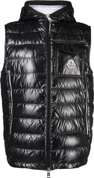 Logo-Patch Padded Down Gilet