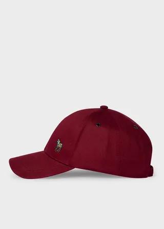 Burgundy Zebra Logo Baseball Cap