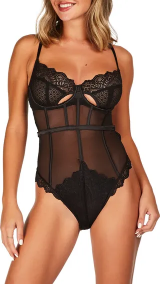 Juliet Lace & Mesh Bodysuit