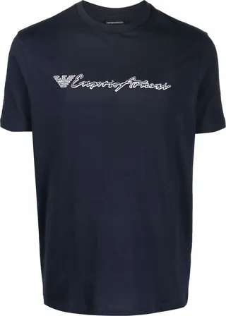 embroidered logo cotton T-shirt