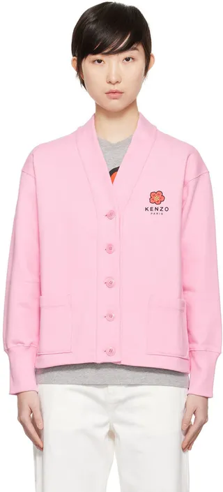 Kenzo Pink Kenzo Paris 'Boke Flower' Cardigan