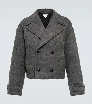 Wool and cotton felt jacket