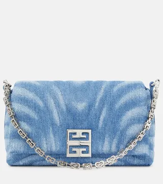 4G Soft Small denim shoulder bag
