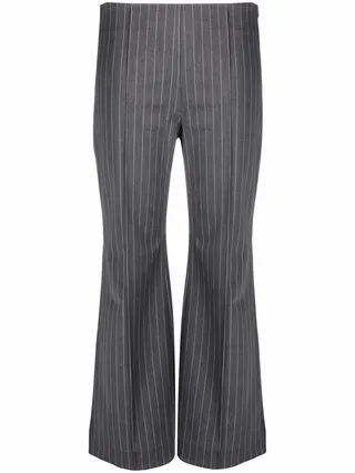 Pinstripe Cropped Trousers