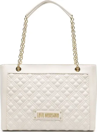 Logo-Plaque Quilted Tote