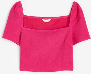 Square-neck Crop Top
