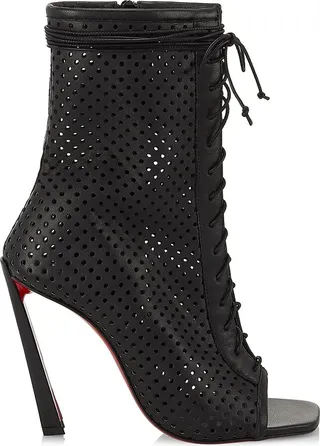 Open Condora 100 Leather Lace-Up Booties