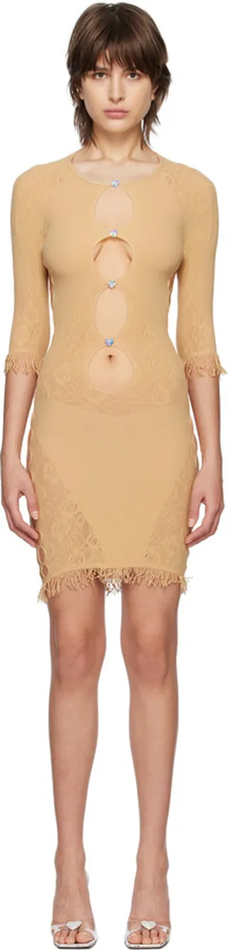 Poster Girl SSENSE Exclusive Tan Miranda Dress