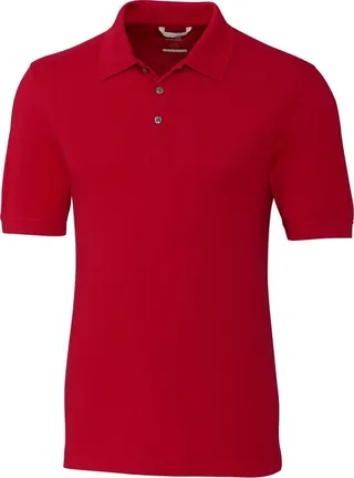 Cutter & Buck Advantage Tri-Blend Pique Mens Big and Tall Polo Shirt - Cardinal Red - 2X Large Tall