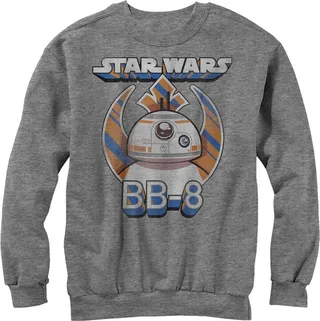 Men's Star Wars The Force Awakens BB-8 Droid Sweatshirt - Athletic Heather - 2X Large