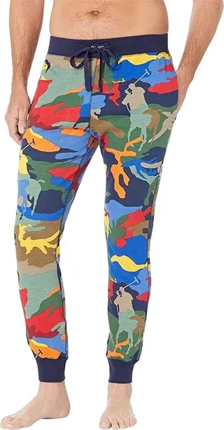 Polo Ralph Lauren Waffle Printed Joggers (Spectre Player Camo) Men's Pajama