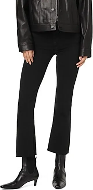 Hudson Barbara High Rise Ankle Bootcut Jeans in Black