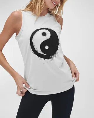 Spray Paint Yin Yang Essential Tank Top