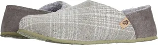 Acorn Parker Plaid Hoodback (Grey Plaid) Men's Slippers
