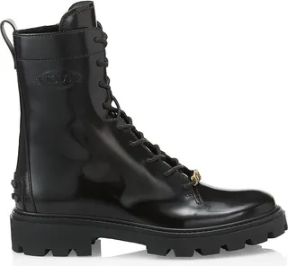 Leather Combat Boots