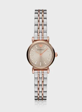 Steel Strap Analog Watch