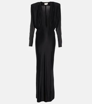 Satin gown