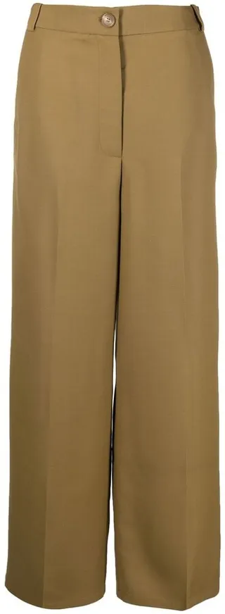 High-Waist Straight-Leg Trousers