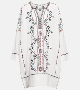 Chemsi embroidered cotton minidress