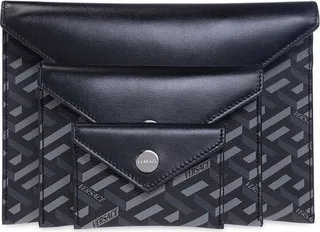 Versace Set Of Three La Greca Pattern Clutch Bag