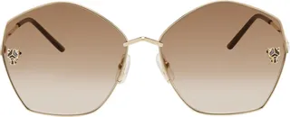 Cartier Gold Hexagonal Sunglasses