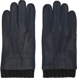 Paul Smith Navy Deerskin Gloves