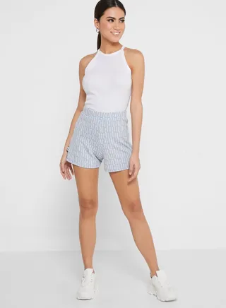 Button Detail Pull On Short