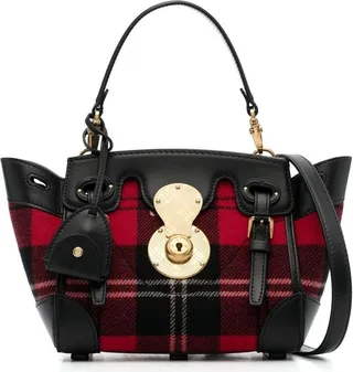 Ricky tartan-print tote bag