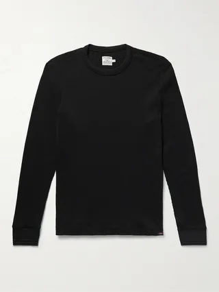 Legend™ Waffle-Knit Stretch Pima Cotton and Modal-Blend T-Shirt