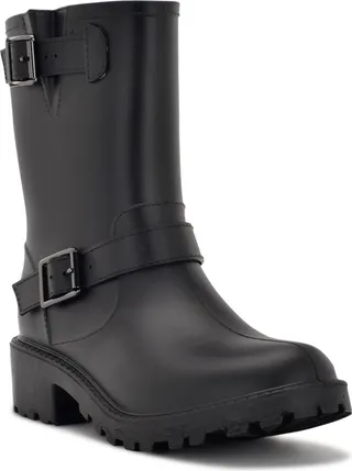 Nine West Women's Rides Buckle Rain Booties Women's Shoes