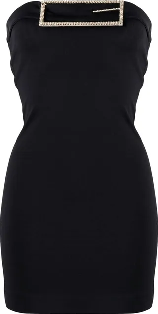 Buckle-Detail Minidress