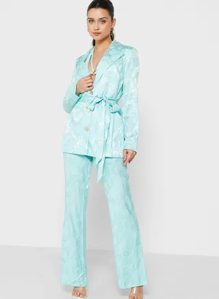 Printed Wide Leg Pants