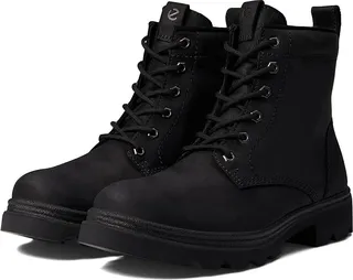ECCO Grainer Waterproof Lace Boot (Black) Women's Shoes