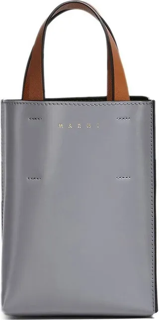 Museo two-tone leather tote bag