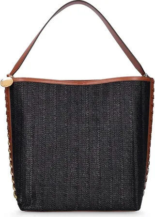 Woven canvas tote bag