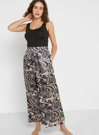 Wide Leg Printed Pyjama